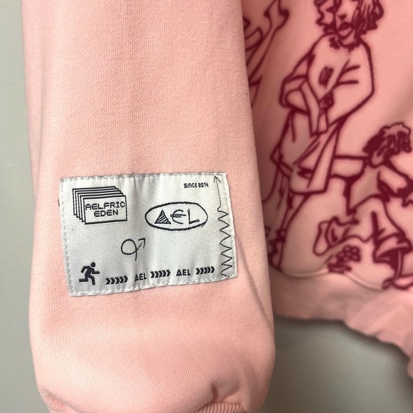 Aelfric Eden Cartoon Line Character Graphic Oversized Hoodie
Size XL NWOT - Picture 4 of 5